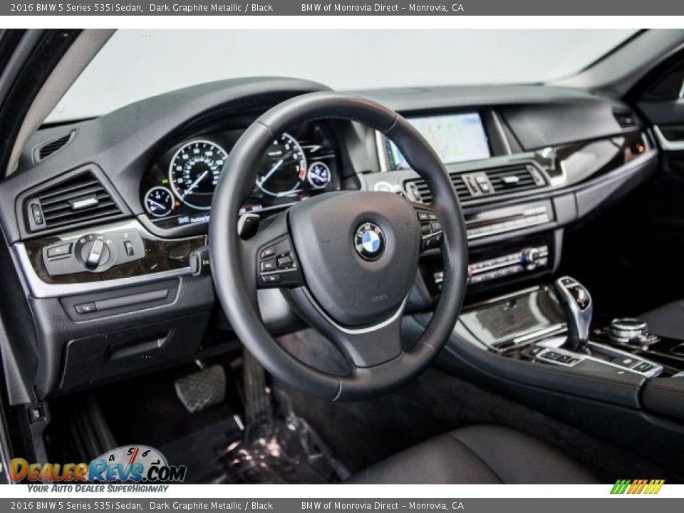 2016 BMW 5 Series 535i Sedan Dark Graphite Metallic / Black Photo #20