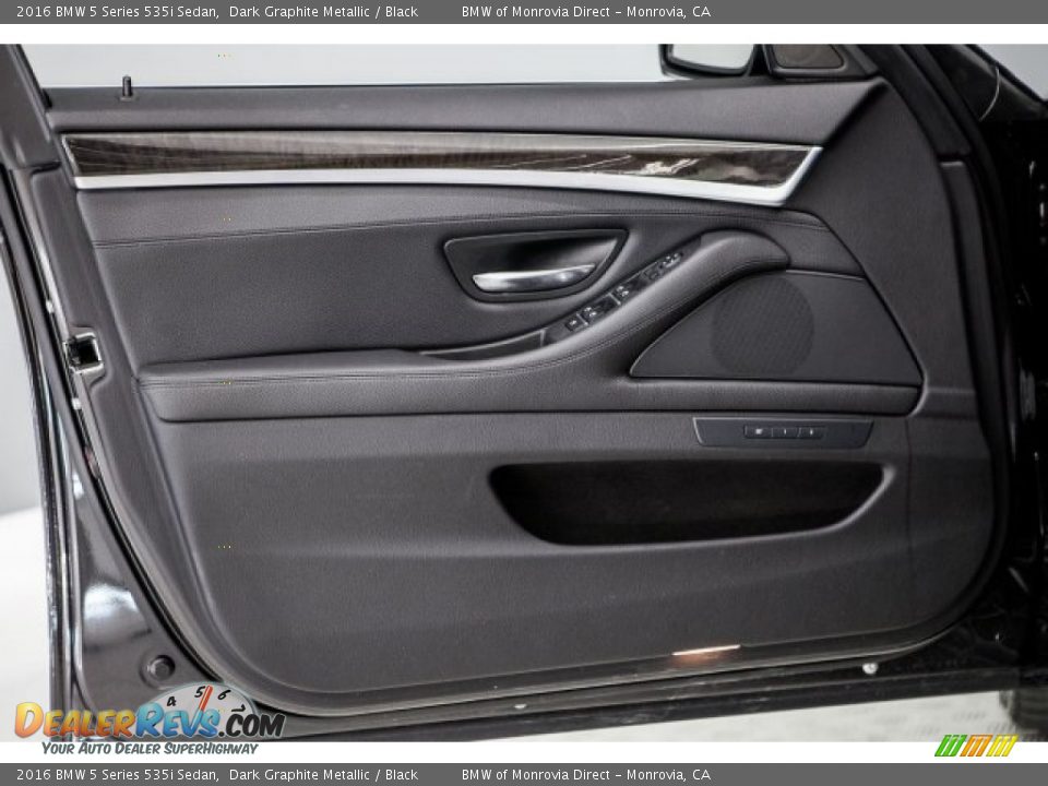 2016 BMW 5 Series 535i Sedan Dark Graphite Metallic / Black Photo #23