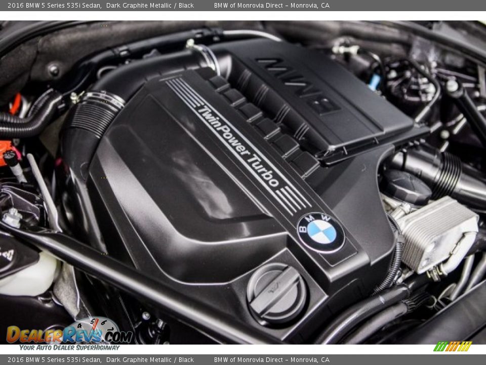 2016 BMW 5 Series 535i Sedan Dark Graphite Metallic / Black Photo #28