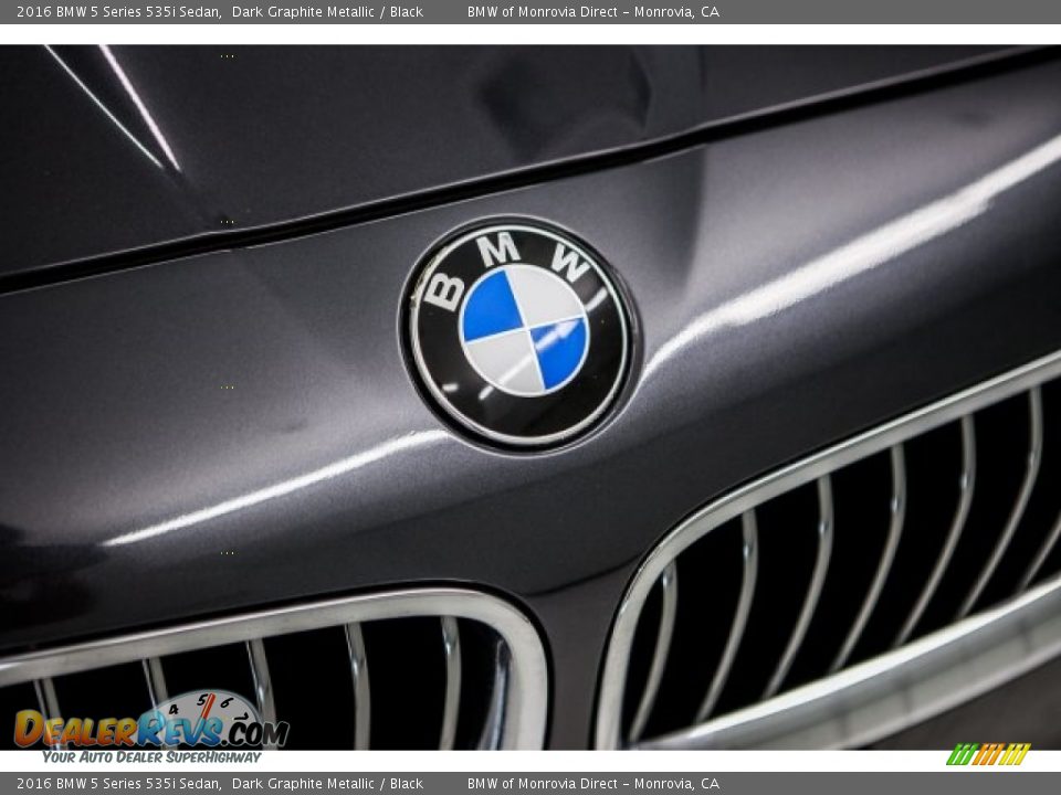 2016 BMW 5 Series 535i Sedan Dark Graphite Metallic / Black Photo #30