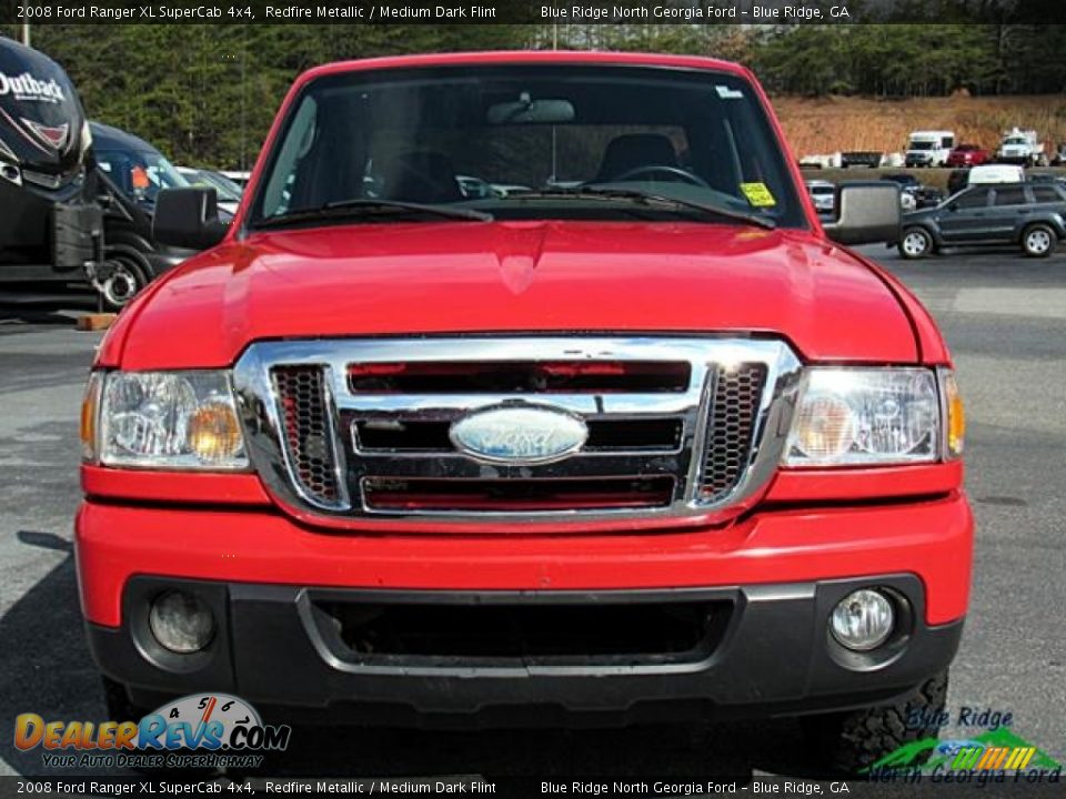 2008 Ford Ranger XL SuperCab 4x4 Redfire Metallic / Medium Dark Flint Photo #8