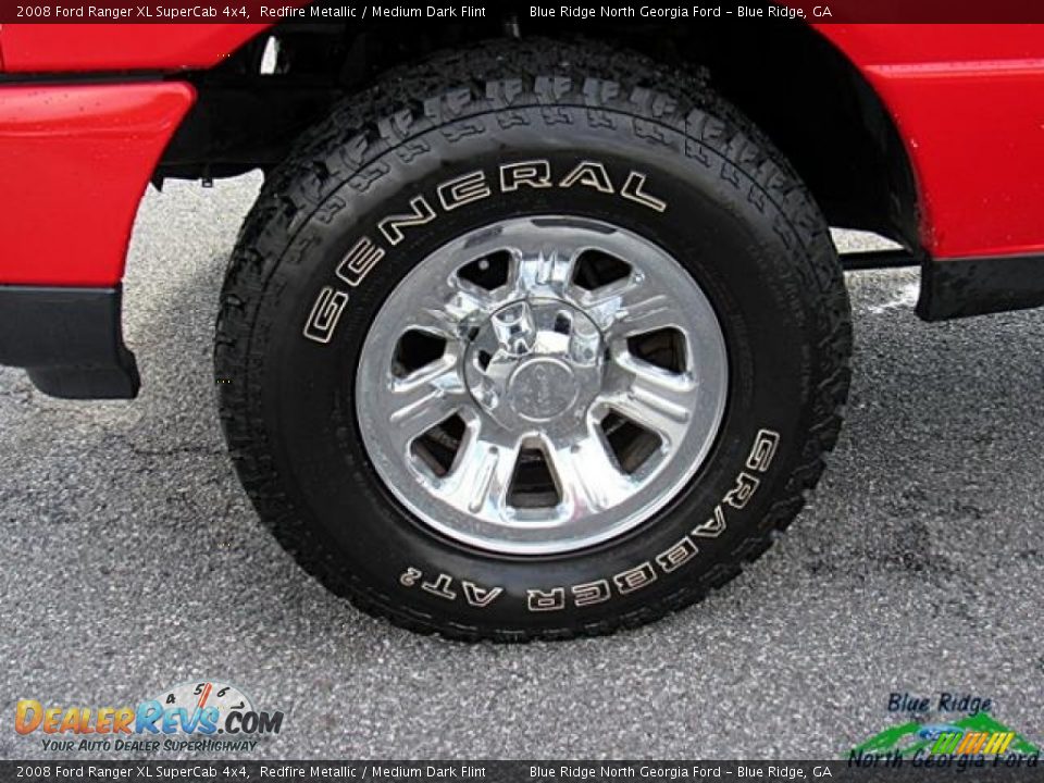 2008 Ford Ranger XL SuperCab 4x4 Redfire Metallic / Medium Dark Flint Photo #9