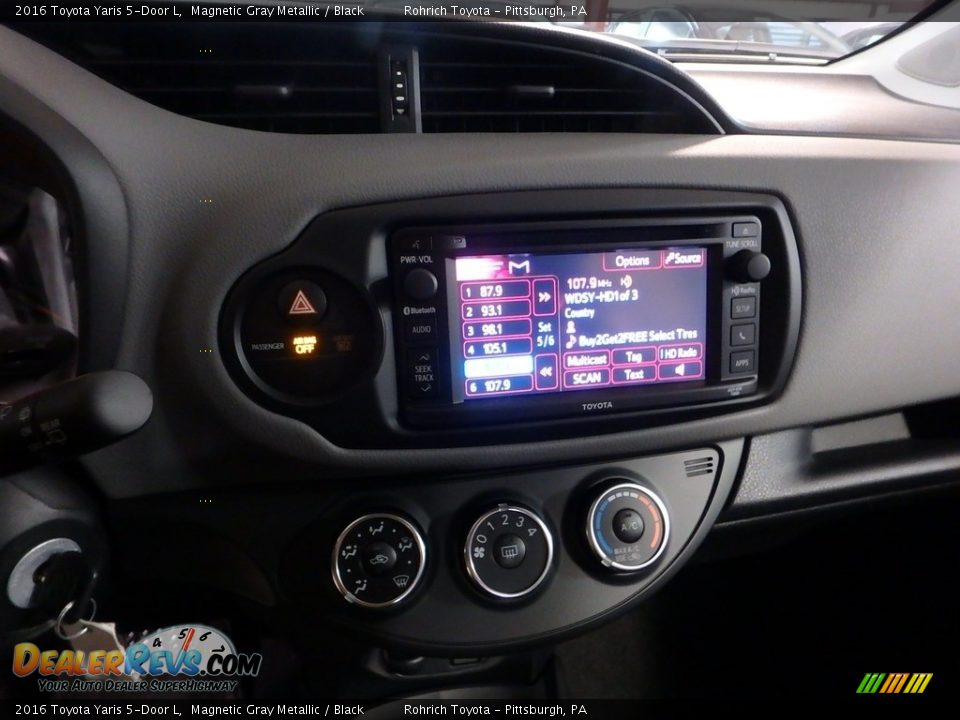 2016 Toyota Yaris 5-Door L Magnetic Gray Metallic / Black Photo #12