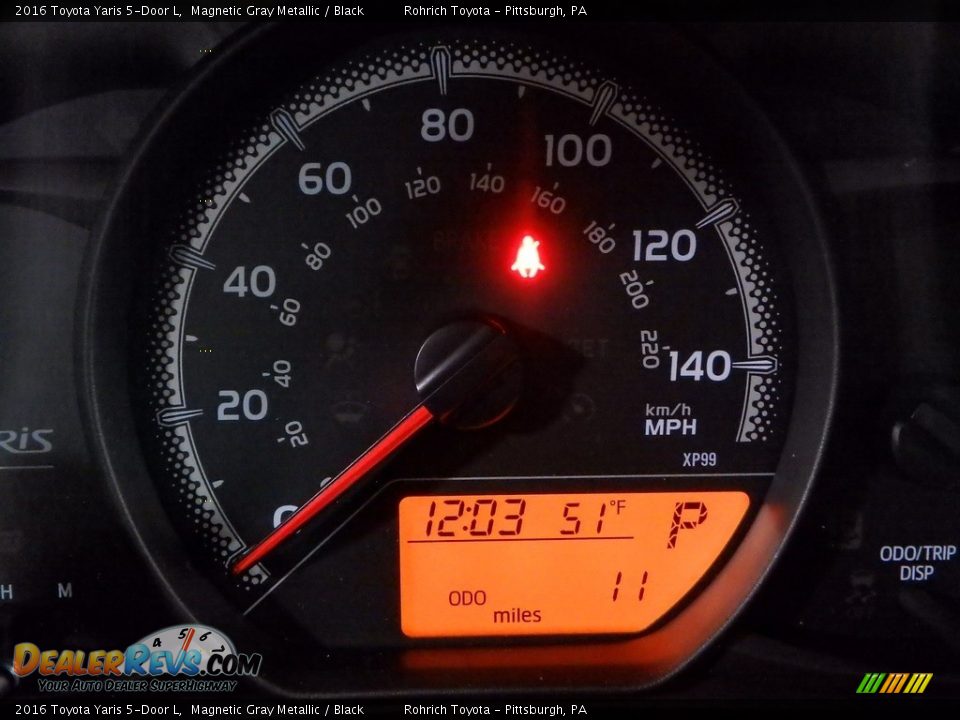 2016 Toyota Yaris 5-Door L Magnetic Gray Metallic / Black Photo #15