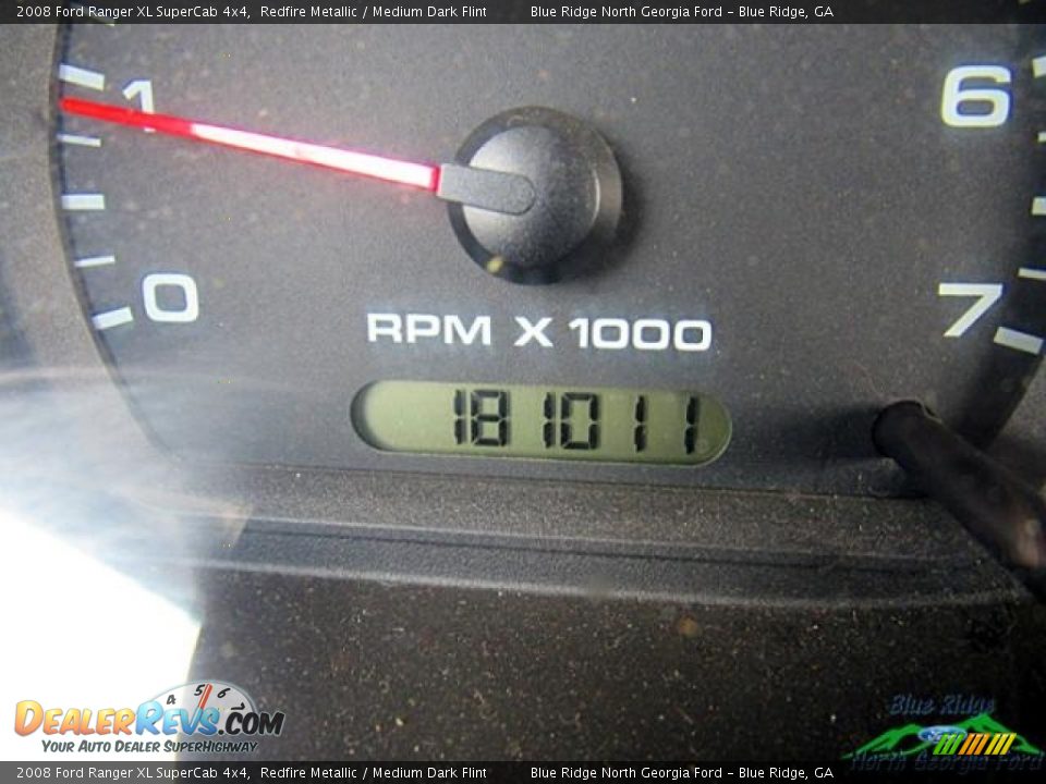2008 Ford Ranger XL SuperCab 4x4 Redfire Metallic / Medium Dark Flint Photo #20