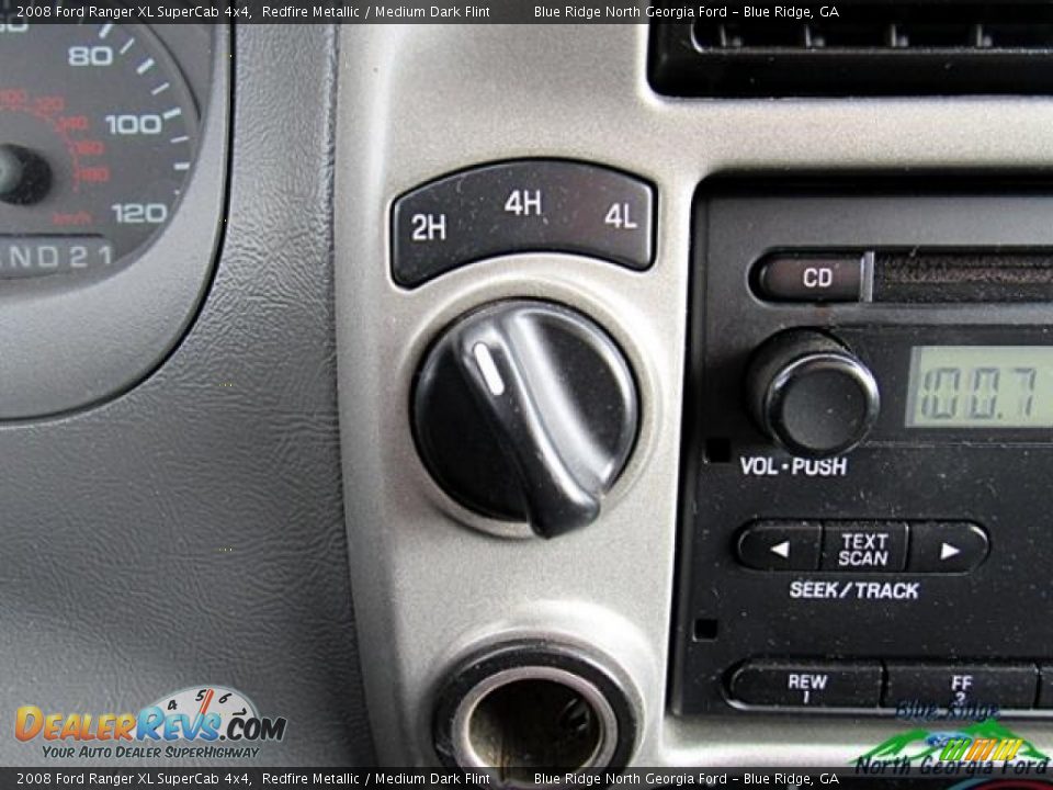 2008 Ford Ranger XL SuperCab 4x4 Redfire Metallic / Medium Dark Flint Photo #23