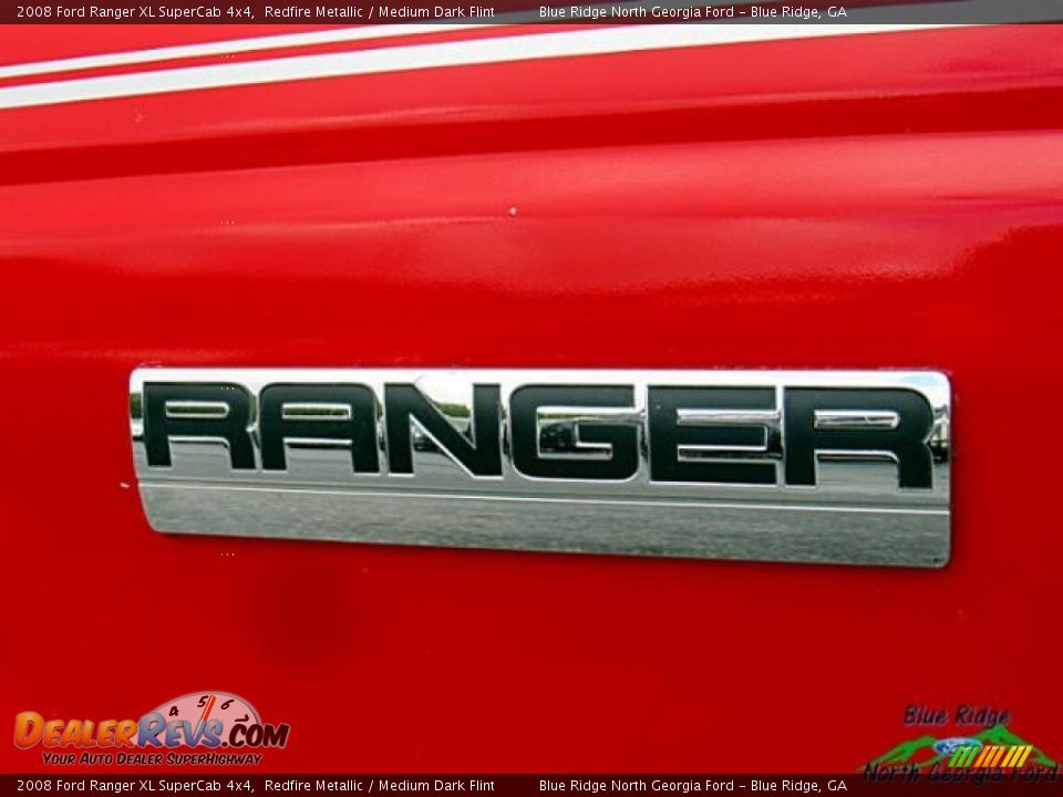 2008 Ford Ranger XL SuperCab 4x4 Redfire Metallic / Medium Dark Flint Photo #29