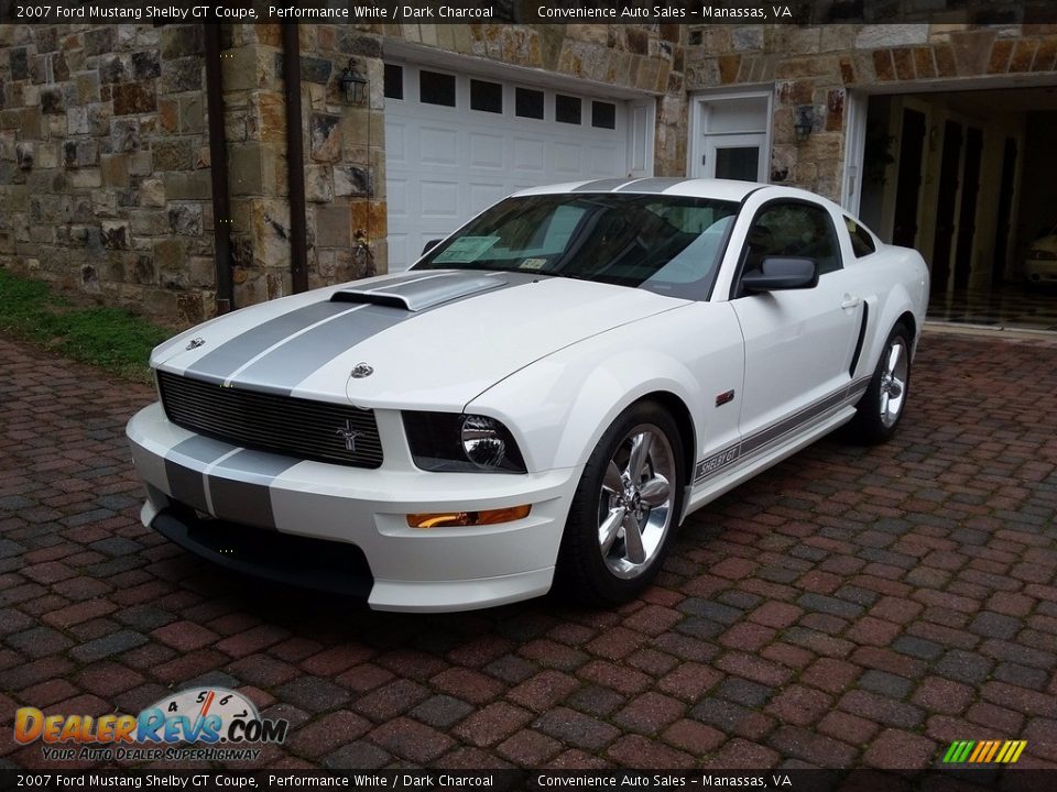 2007 Ford Mustang Shelby GT Coupe Performance White / Dark Charcoal Photo #1