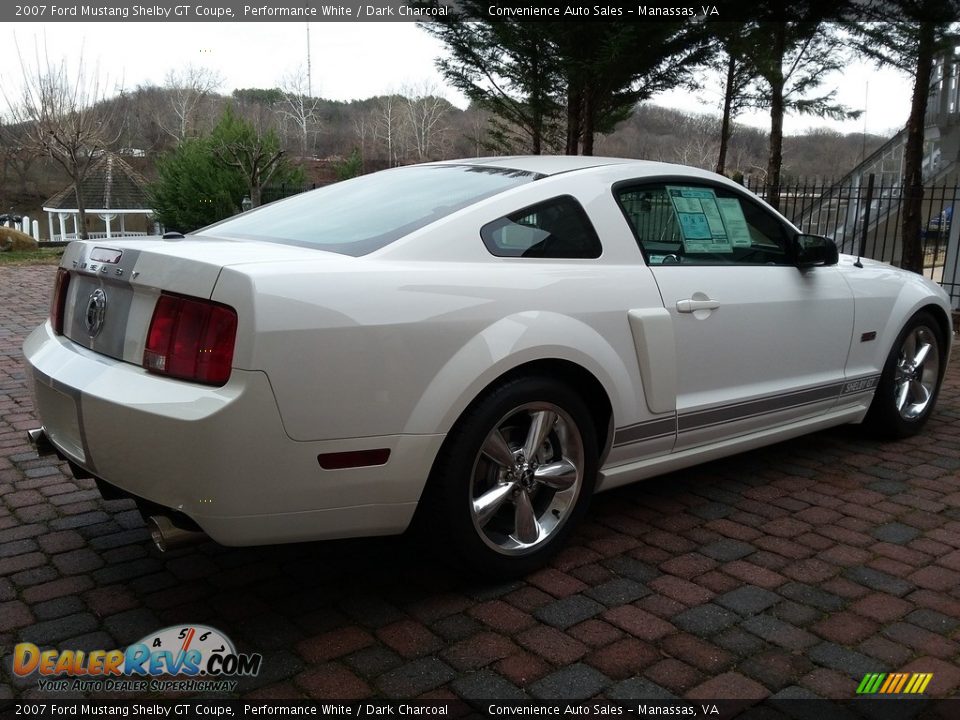 2007 Ford Mustang Shelby GT Coupe Performance White / Dark Charcoal Photo #4