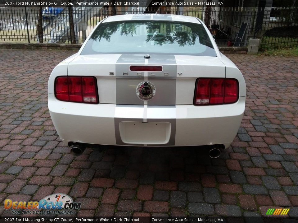 2007 Ford Mustang Shelby GT Coupe Performance White / Dark Charcoal Photo #5