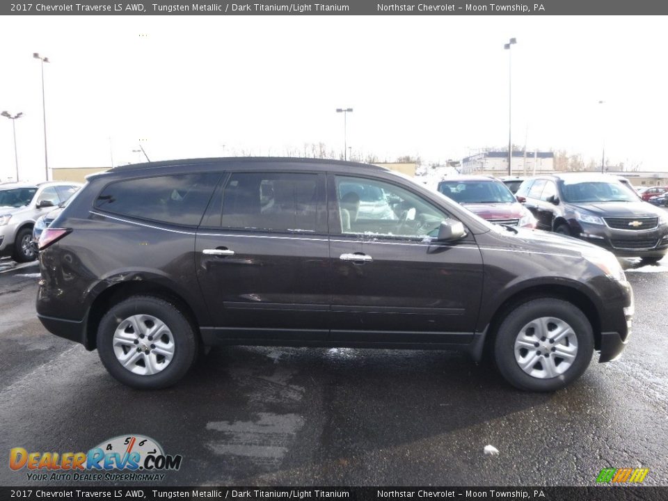 2017 Chevrolet Traverse LS AWD Tungsten Metallic / Dark Titanium/Light Titanium Photo #4