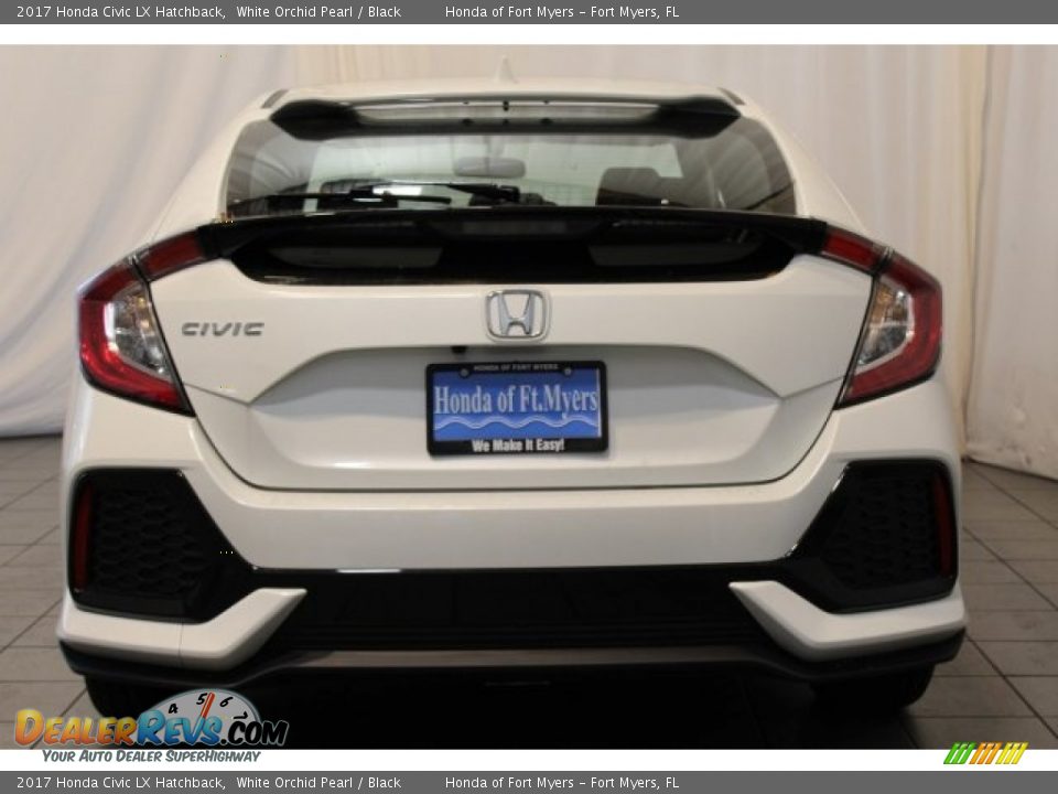 2017 Honda Civic LX Hatchback White Orchid Pearl / Black Photo #6