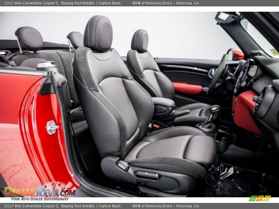 2017 Mini Convertible Cooper S Blazing Red Metallic / Carbon Black Photo #2