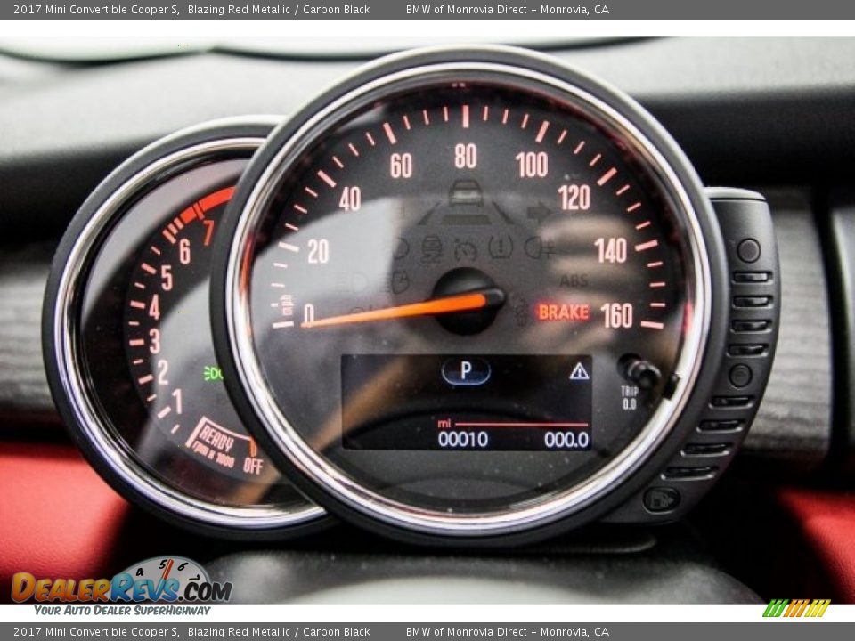2017 Mini Convertible Cooper S Blazing Red Metallic / Carbon Black Photo #7