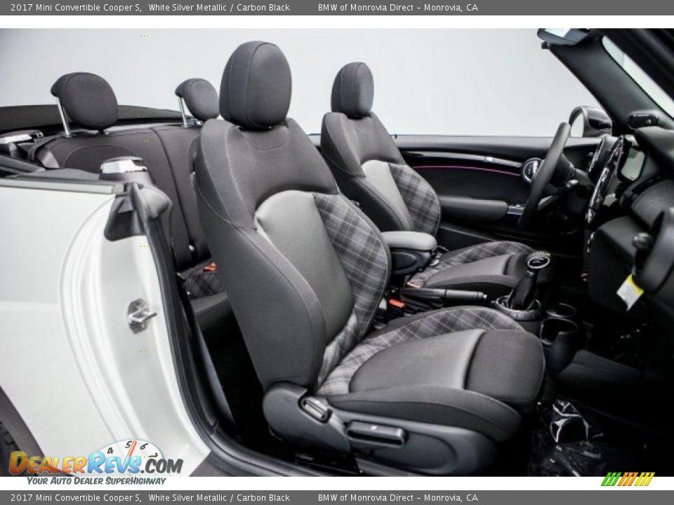 Carbon Black Interior - 2017 Mini Convertible Cooper S Photo #2