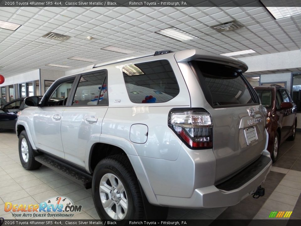 2016 Toyota 4Runner SR5 4x4 Classic Silver Metallic / Black Photo #4