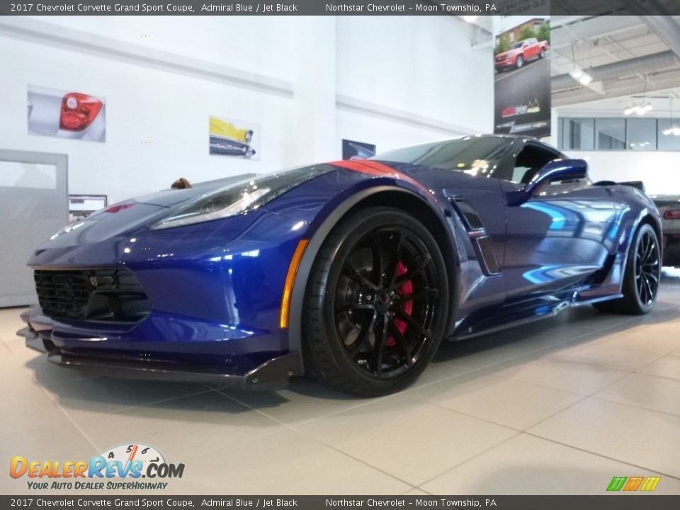 2017 Chevrolet Corvette Grand Sport Coupe Admiral Blue / Jet Black Photo #1