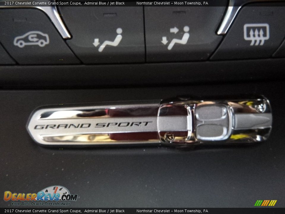 2017 Chevrolet Corvette Grand Sport Coupe Admiral Blue / Jet Black Photo #16