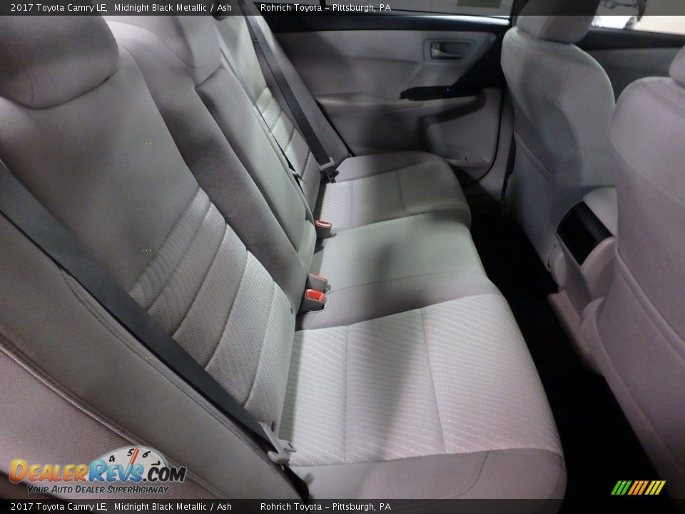 2017 Toyota Camry LE Midnight Black Metallic / Ash Photo #7