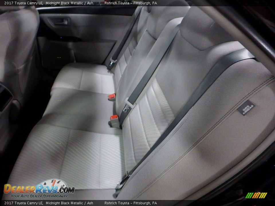 2017 Toyota Camry LE Midnight Black Metallic / Ash Photo #9