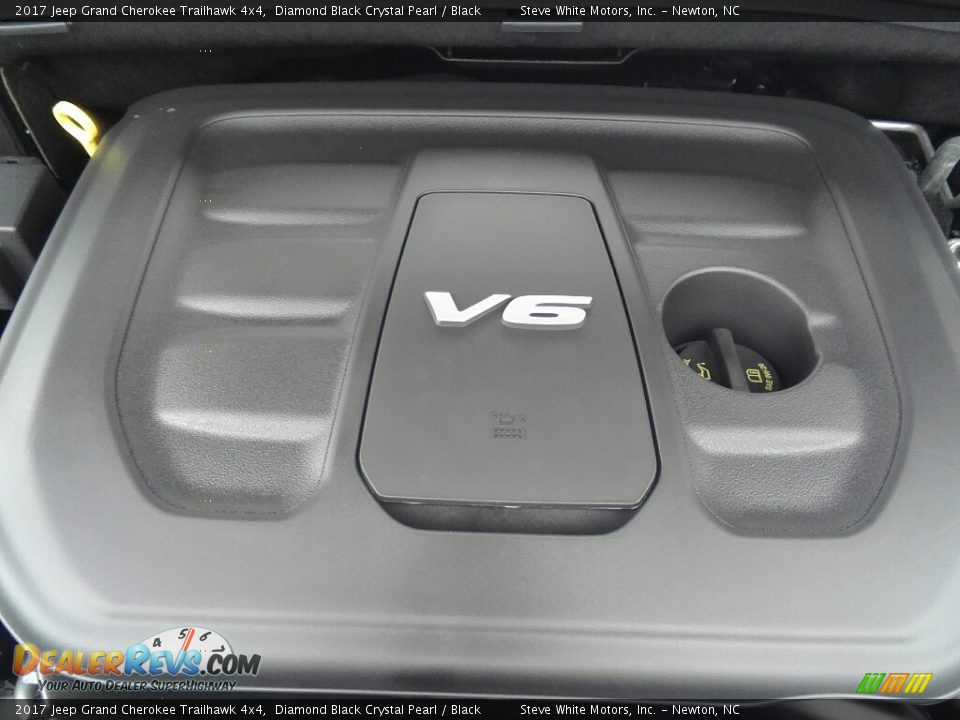 2017 Jeep Grand Cherokee Trailhawk 4x4 Diamond Black Crystal Pearl / Black Photo #27