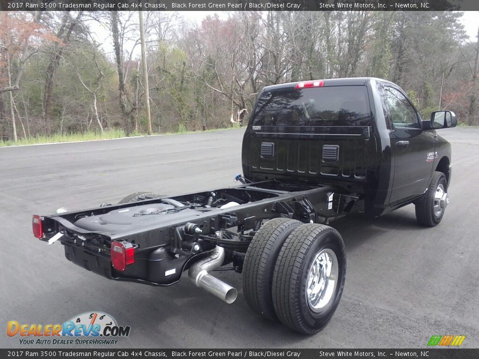 2017 Ram 3500 Tradesman Regular Cab 4x4 Chassis Black Forest Green Pearl / Black/Diesel Gray Photo #6