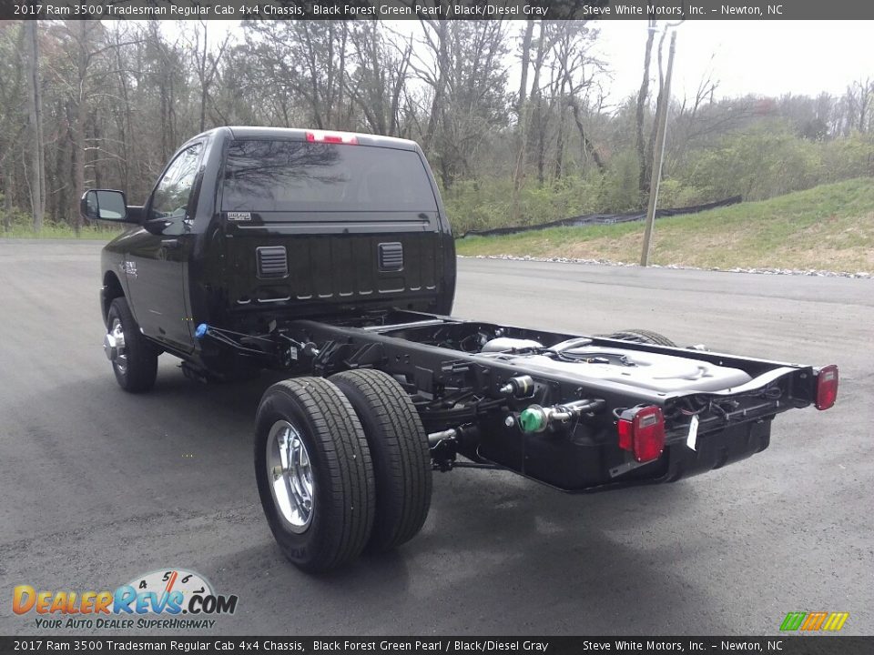 2017 Ram 3500 Tradesman Regular Cab 4x4 Chassis Black Forest Green Pearl / Black/Diesel Gray Photo #8