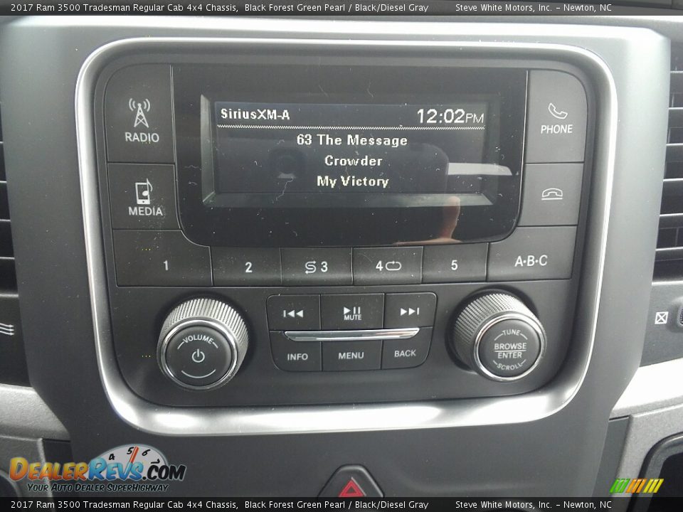 2017 Ram 3500 Tradesman Regular Cab 4x4 Chassis Black Forest Green Pearl / Black/Diesel Gray Photo #14