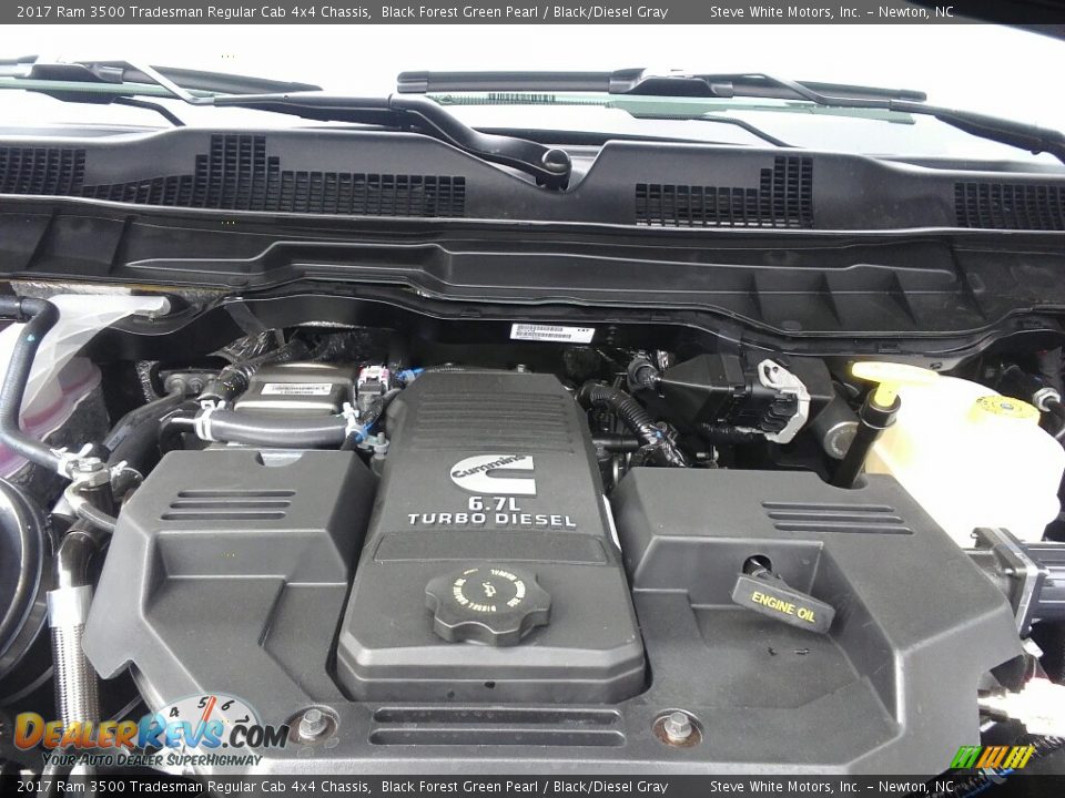 2017 Ram 3500 Tradesman Regular Cab 4x4 Chassis Black Forest Green Pearl / Black/Diesel Gray Photo #18