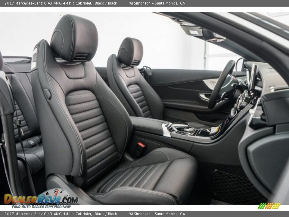 Black Interior - 2017 Mercedes-Benz C 43 AMG 4Matic Cabriolet Photo #2