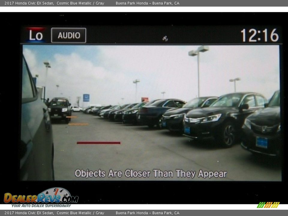 2017 Honda Civic EX Sedan Cosmic Blue Metallic / Gray Photo #7