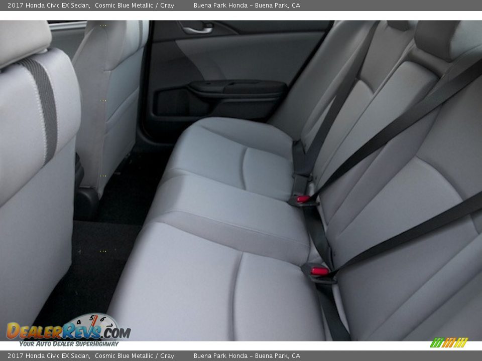 2017 Honda Civic EX Sedan Cosmic Blue Metallic / Gray Photo #12