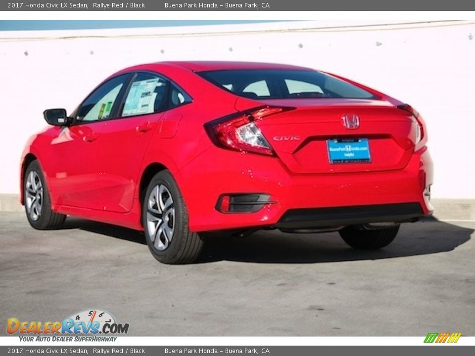 2017 Honda Civic LX Sedan Rallye Red / Black Photo #2