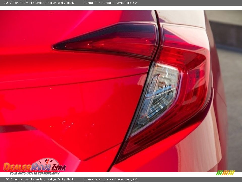 2017 Honda Civic LX Sedan Rallye Red / Black Photo #4