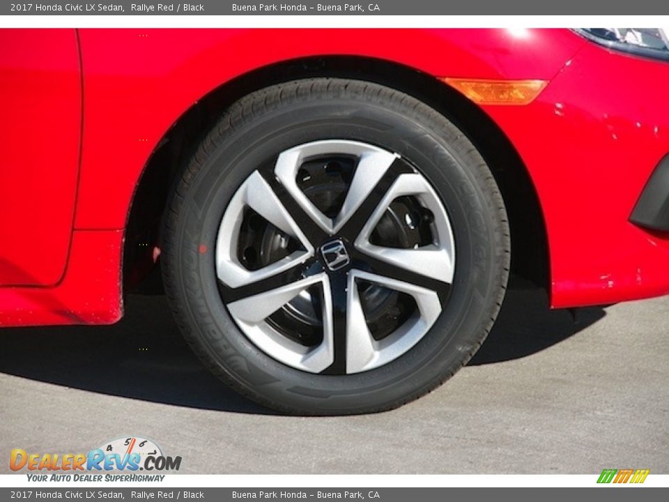 2017 Honda Civic LX Sedan Rallye Red / Black Photo #5