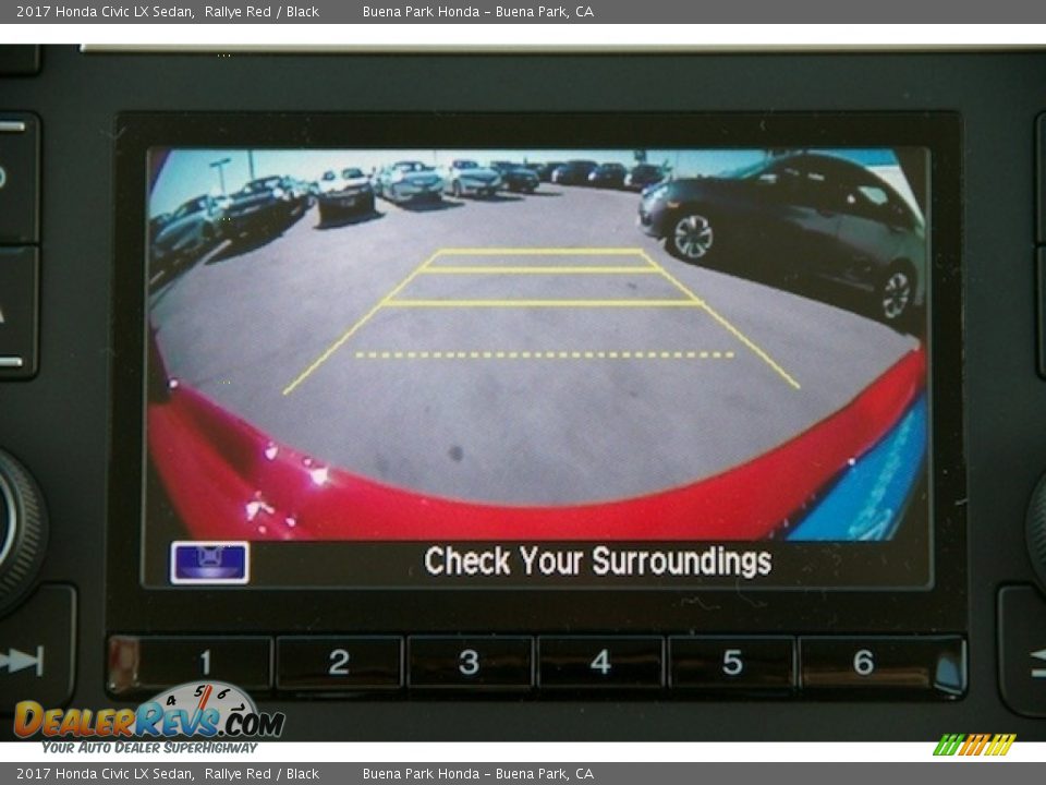 2017 Honda Civic LX Sedan Rallye Red / Black Photo #6