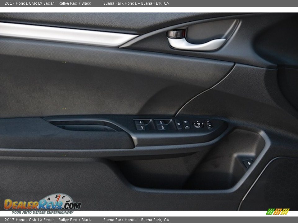 2017 Honda Civic LX Sedan Rallye Red / Black Photo #7