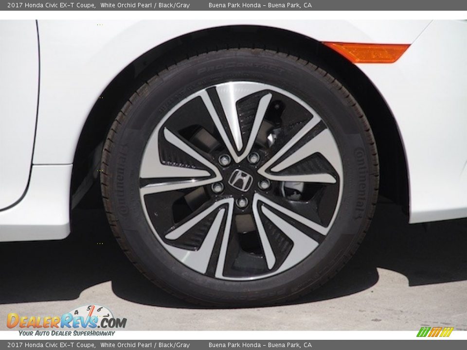 2017 Honda Civic EX-T Coupe White Orchid Pearl / Black/Gray Photo #4