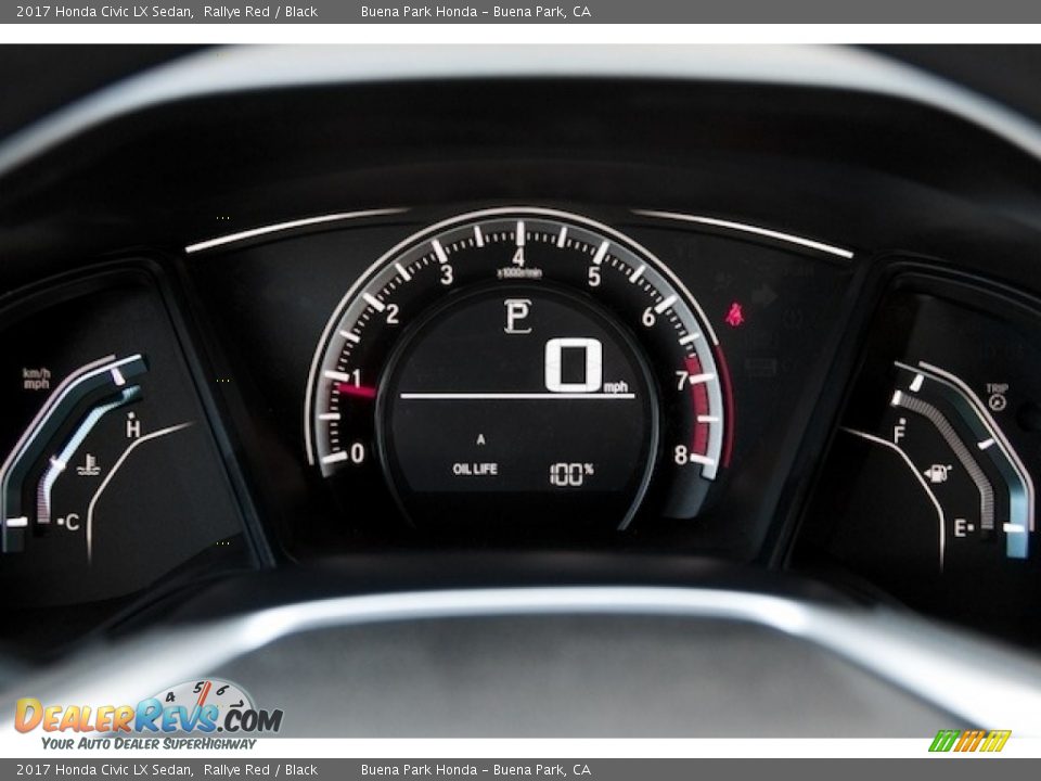 2017 Honda Civic LX Sedan Rallye Red / Black Photo #15