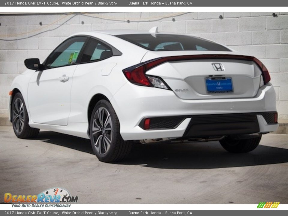 2017 Honda Civic EX-T Coupe White Orchid Pearl / Black/Ivory Photo #2