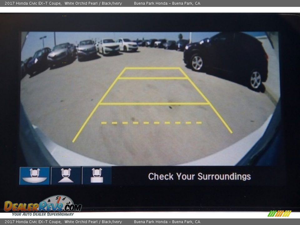 2017 Honda Civic EX-T Coupe White Orchid Pearl / Black/Ivory Photo #5