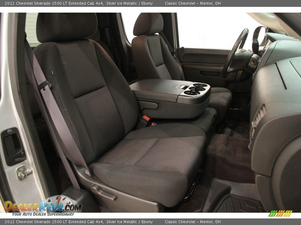 2012 Chevrolet Silverado 1500 LT Extended Cab 4x4 Silver Ice Metallic / Ebony Photo #11
