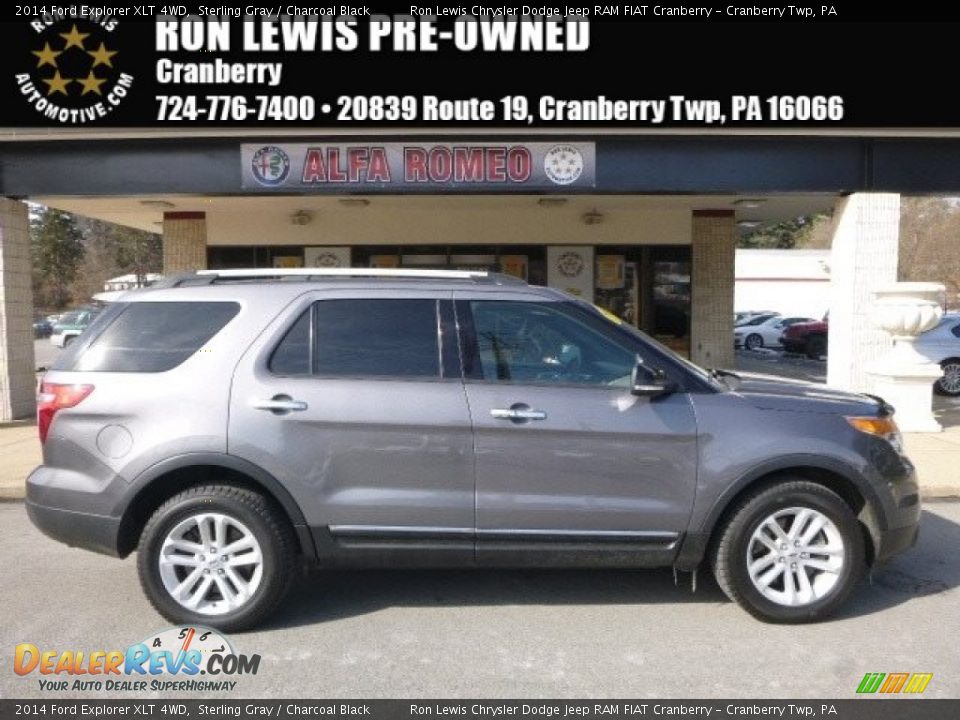 2014 Ford Explorer XLT 4WD Sterling Gray / Charcoal Black Photo #1