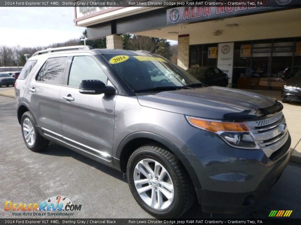 2014 Ford Explorer XLT 4WD Sterling Gray / Charcoal Black Photo #3