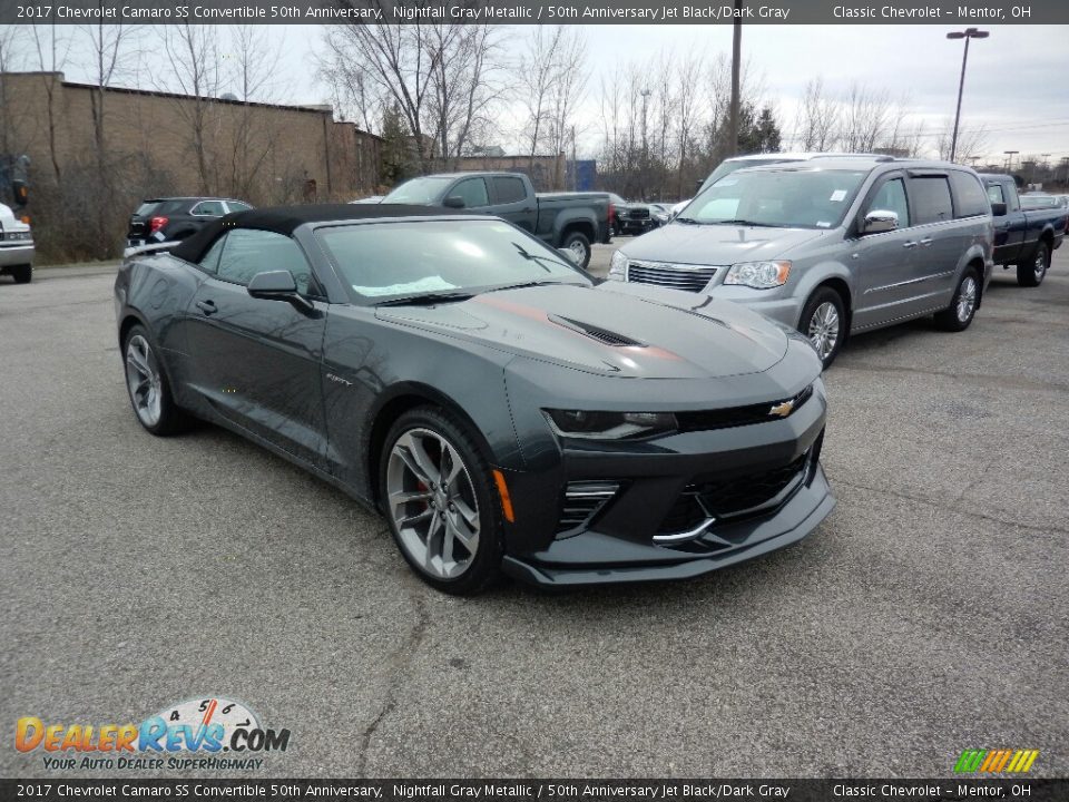 2017 Chevrolet Camaro SS Convertible 50th Anniversary Nightfall Gray Metallic / 50th Anniversary Jet Black/Dark Gray Photo #3