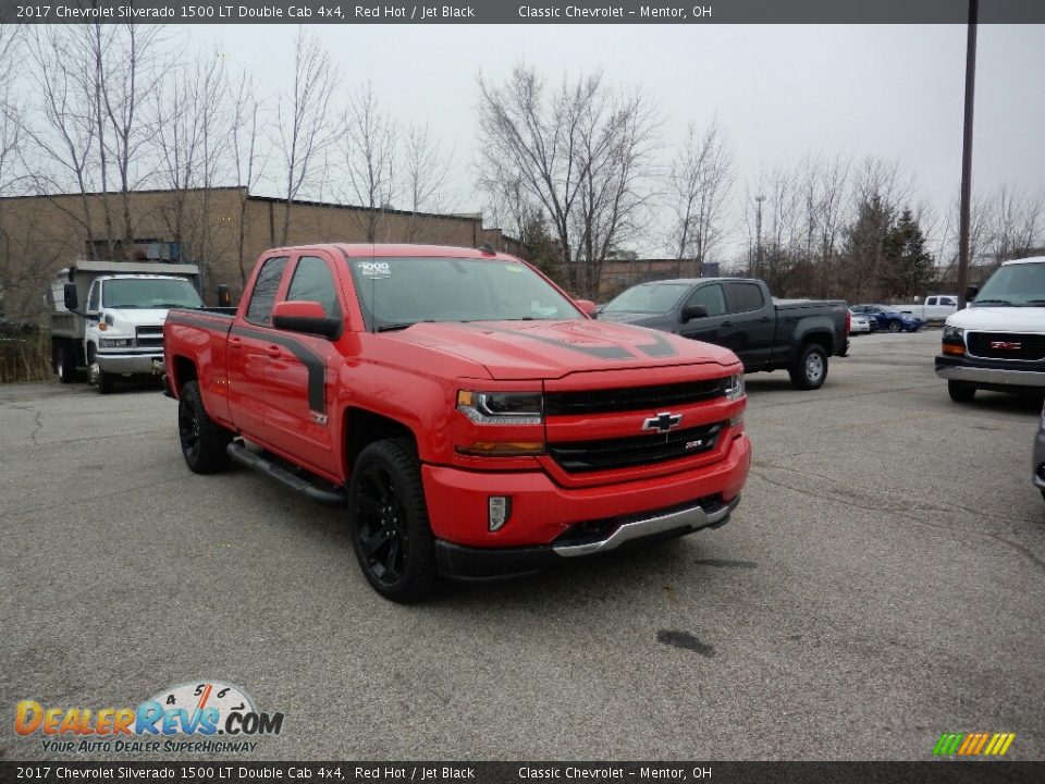 2017 Chevrolet Silverado 1500 LT Double Cab 4x4 Red Hot / Jet Black Photo #3