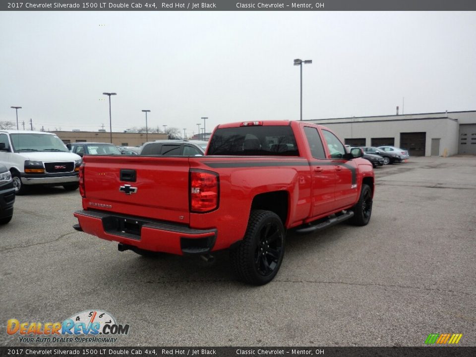 2017 Chevrolet Silverado 1500 LT Double Cab 4x4 Red Hot / Jet Black Photo #4