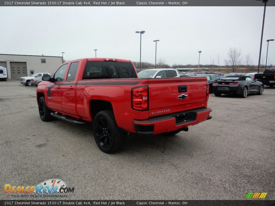 2017 Chevrolet Silverado 1500 LT Double Cab 4x4 Red Hot / Jet Black Photo #5