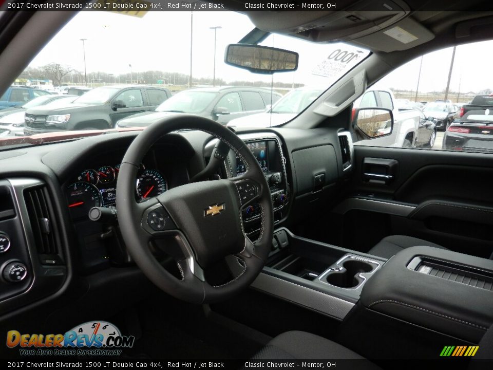 2017 Chevrolet Silverado 1500 LT Double Cab 4x4 Red Hot / Jet Black Photo #6