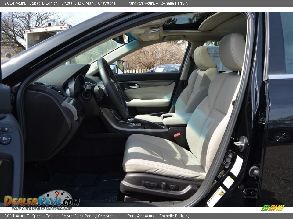 2014 Acura TL Special Edition Crystal Black Pearl / Graystone Photo #12